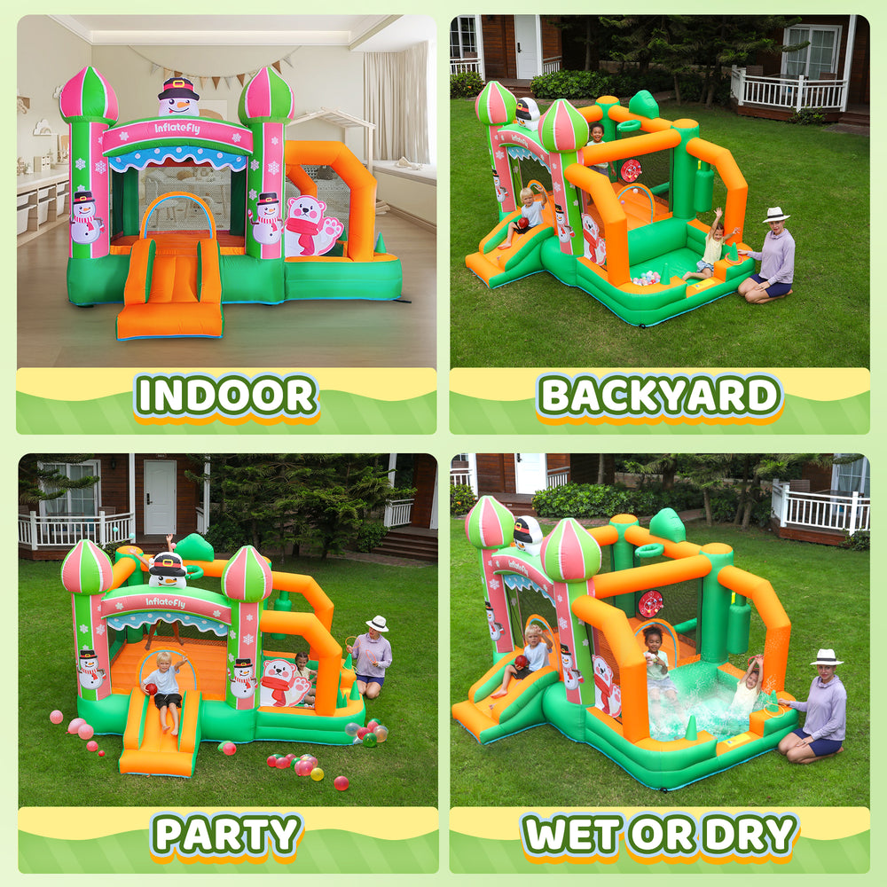 InflateFly Snowman Bounce House