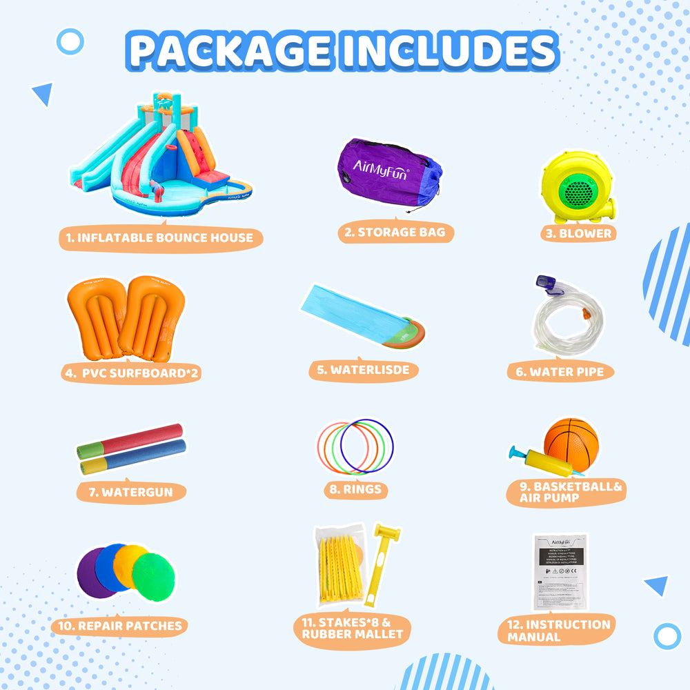 Red Extended Water Slide