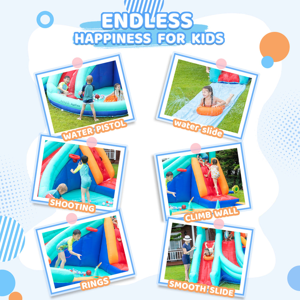 Red Extended Water Slide