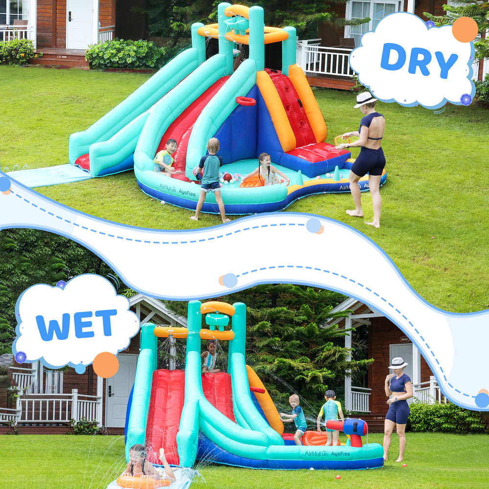 Red Extended Water Slide