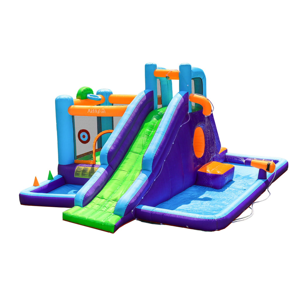 Blue Extended Water Slide